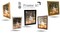 Large Natural 35x25 Wood Picture Frame Acrylic Glass - Light Wooden Poster Frame